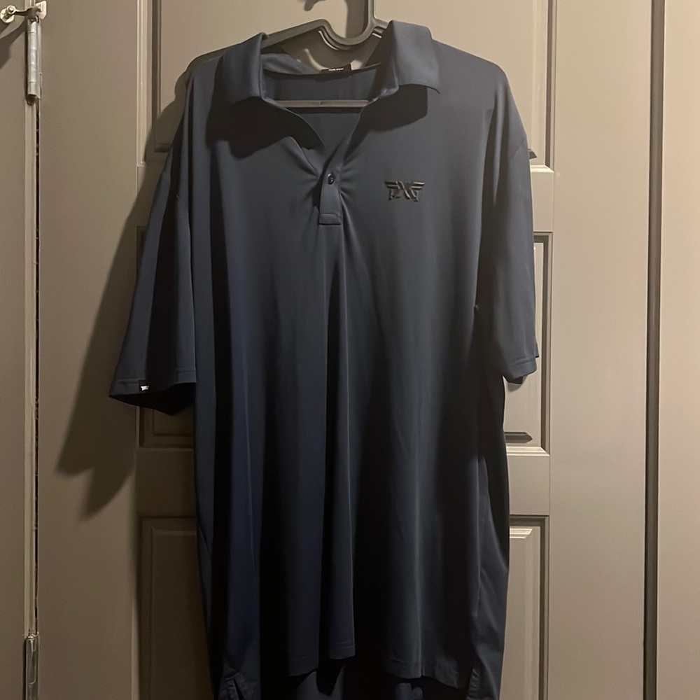 Mens Navy PXG Golf Polo